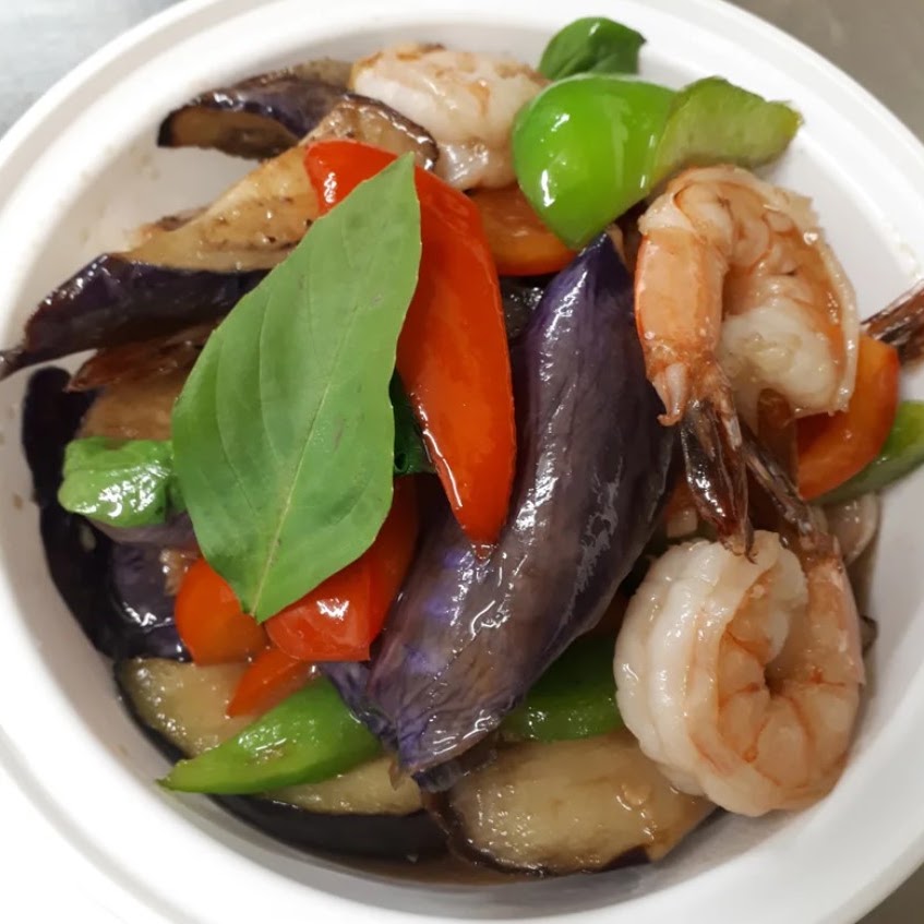 Thai Basil Eggplant (ผัดมะเขือยาว)