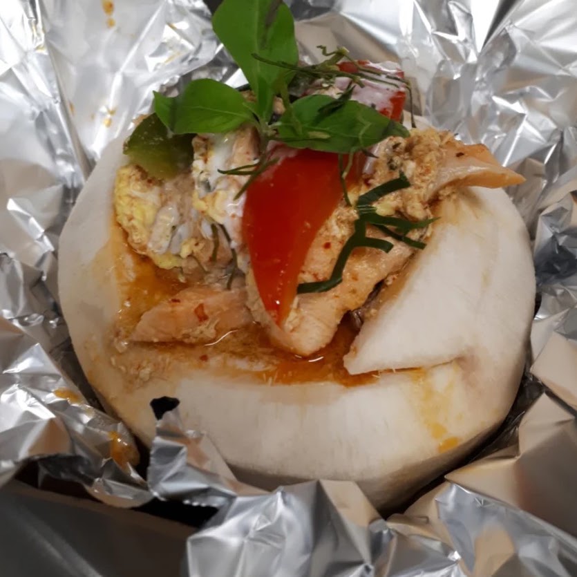 Thai Steamed Fish Curry (ห่อหมกปลา)